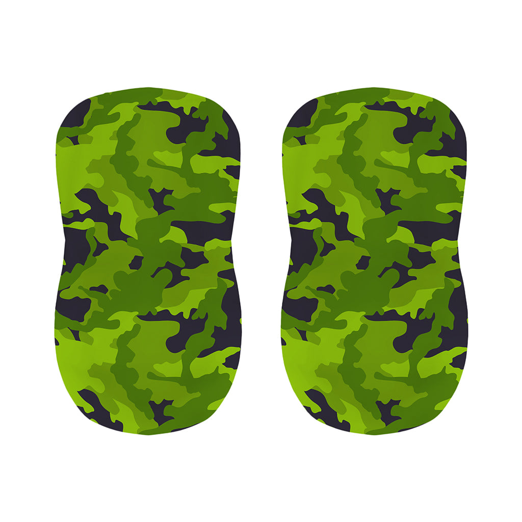 Lime Green Camouflage Print Bar Stool Covers