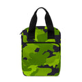 Lime Green Camouflage Print Bible Tote Bag