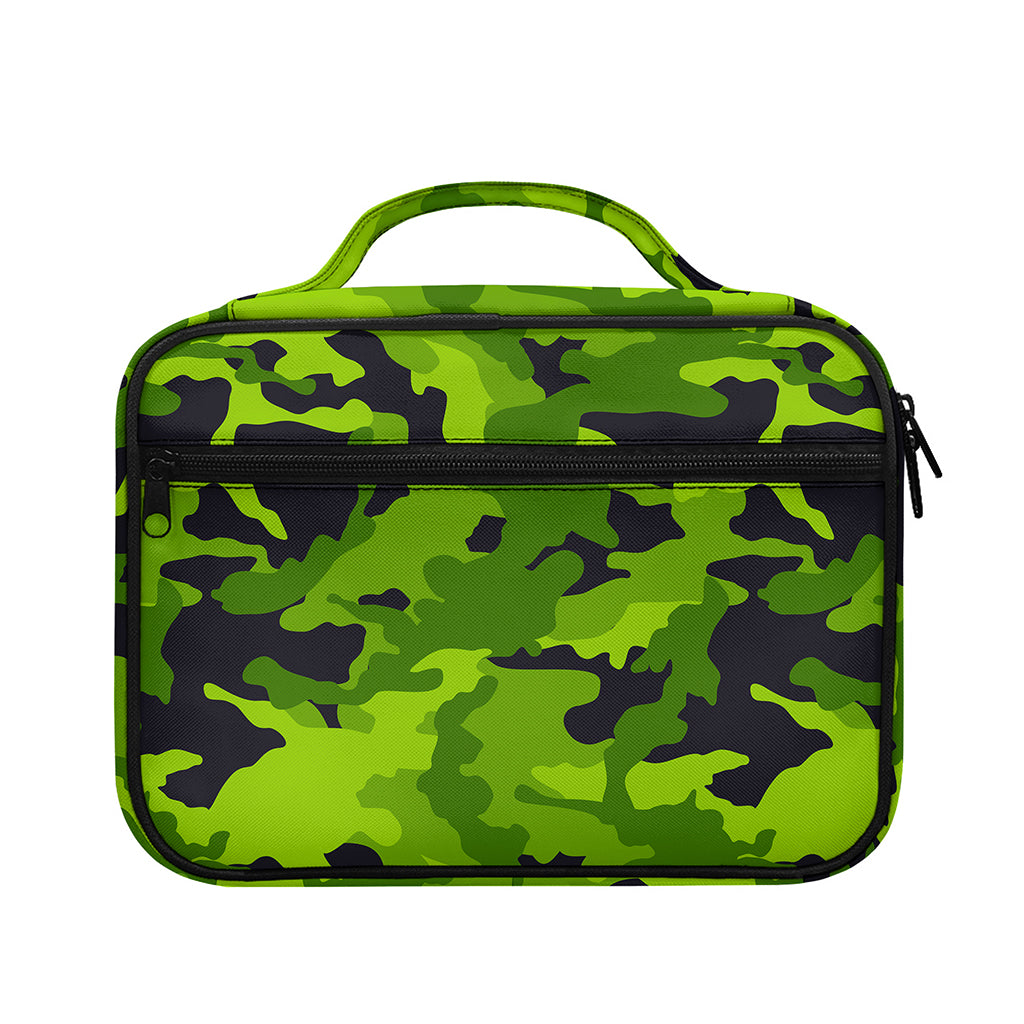Lime Green Camouflage Print Briefcase Bible Bag
