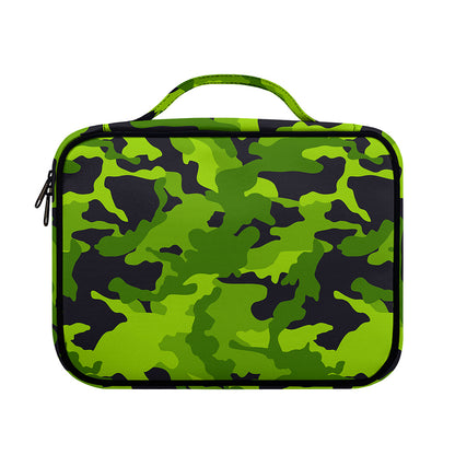 Lime Green Camouflage Print Briefcase Bible Bag