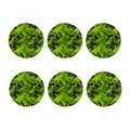Lime Green Camouflage Print Coaster Set