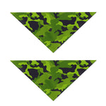 Lime Green Camouflage Print Dog Bandana