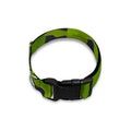Lime Green Camouflage Print Dog Collar