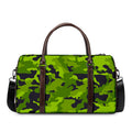 Lime Green Camouflage Print Duffel Bag