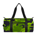 Lime Green Camouflage Print Gym Bag