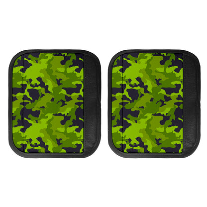 Lime Green Camouflage Print Handle Covers
