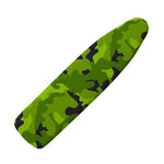 Lime Green Camouflage Print Ironing Board Cover
