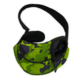 Lime Green Camouflage Print Pet Sling Carrier
