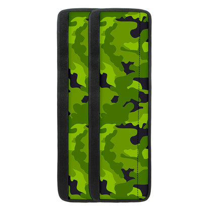 Lime Green Camouflage Print Refrigerator Handle Covers