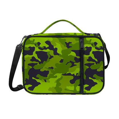 Lime Green Camouflage Print Shoulder Strap Bible Bag