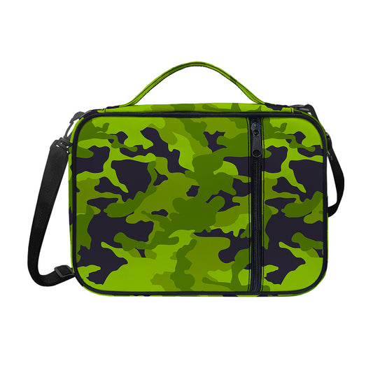 Lime Green Camouflage Print Shoulder Strap Bible Bag