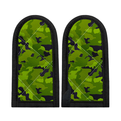 Lime Green Camouflage Print Skillet Handle Cover