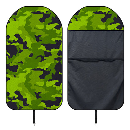 Lime Green Camouflage Print Waterproof Car Seat Cover