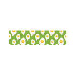 Lime Green Fried Eggs Pattern Print Bed Runner