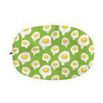 Lime Green Fried Eggs Pattern Print Car Side Mirror Covers