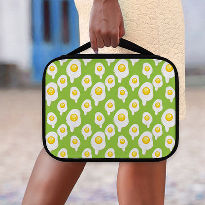 Lime Green Fried Eggs Pattern Print Classic Bible Case