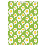Lime Green Fried Eggs Pattern Print Curtain