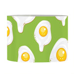 Lime Green Fried Eggs Pattern Print Drum Lamp Shade
