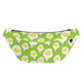 Lime Green Fried Eggs Pattern Print Fanny Pack
