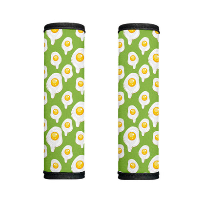 Lime Green Fried Eggs Pattern Print Handle Covers