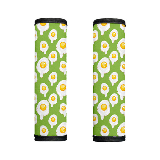 Lime Green Fried Eggs Pattern Print Handle Covers