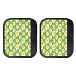 Lime Green Fried Eggs Pattern Print Handle Covers