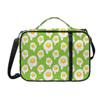 Lime Green Fried Eggs Pattern Print Shoulder Strap Bible Bag