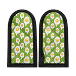 Lime Green Fried Eggs Pattern Print Skillet Handle Cover