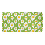 Lime Green Fried Eggs Pattern Print Towel