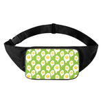 Lime Green Fried Eggs Pattern Print Waist Bag