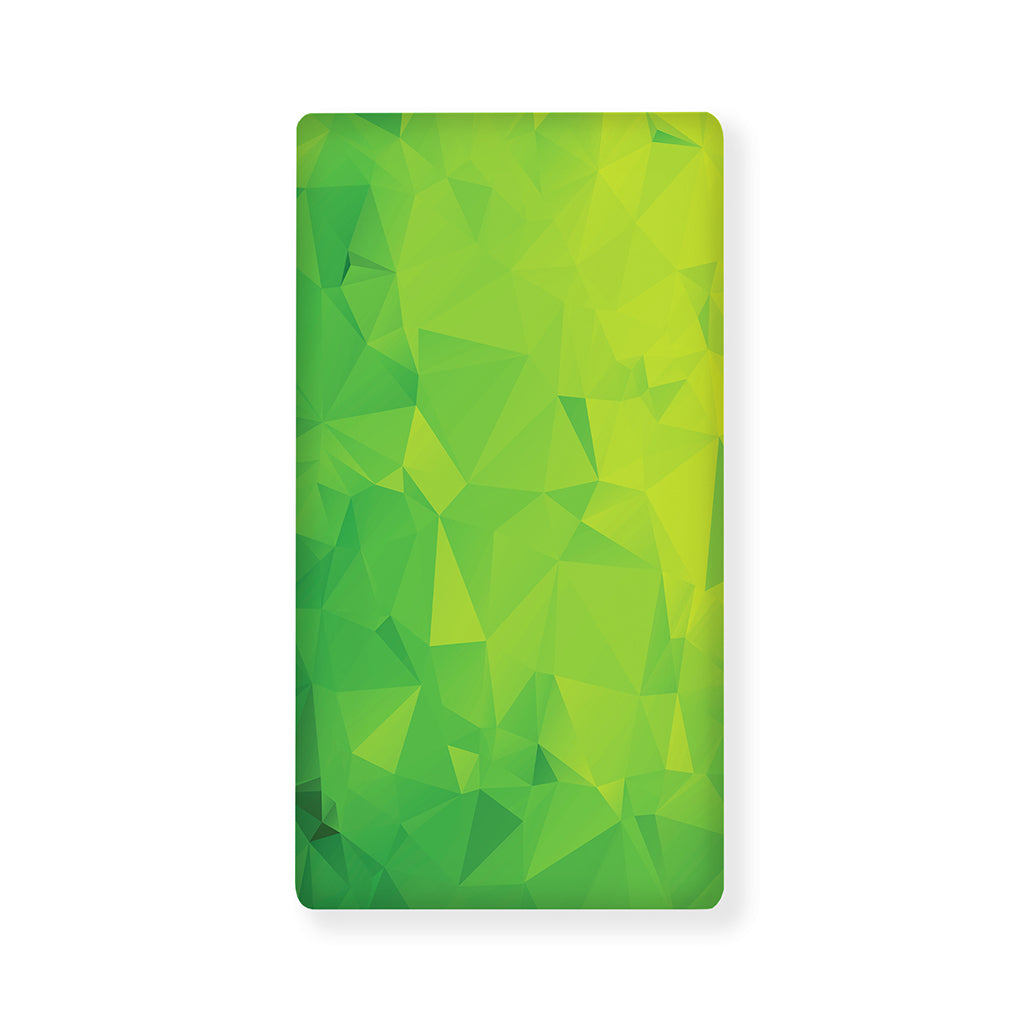 Lime Green Polygonal Geometric Print Baby Crib Sheet