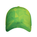 Lime Green Polygonal Geometric Print Baseball Cap