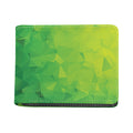 Lime Green Polygonal Geometric Print Bifold Wallet