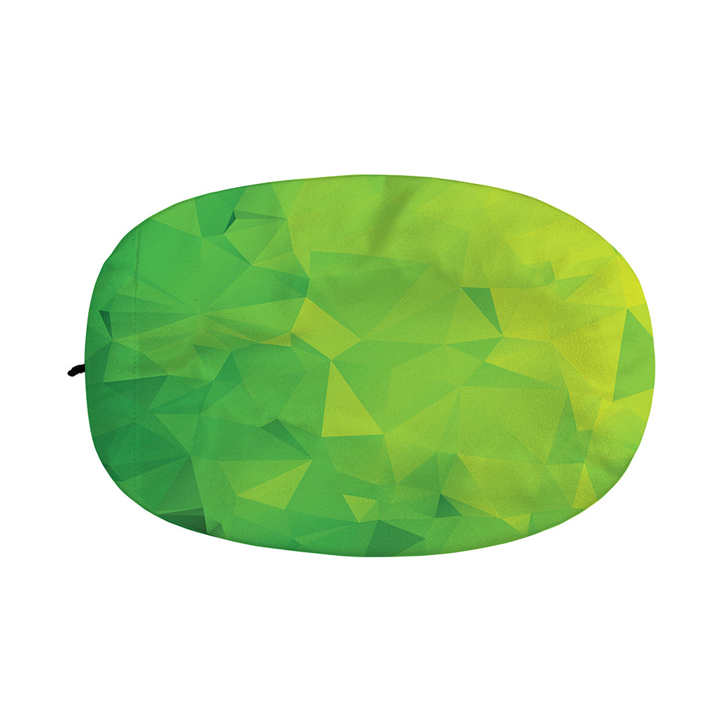 Lime Green Polygonal Geometric Print Car Side Mirror Covers