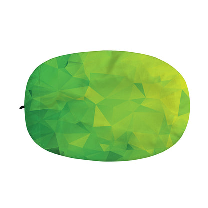 Lime Green Polygonal Geometric Print Car Side Mirror Covers