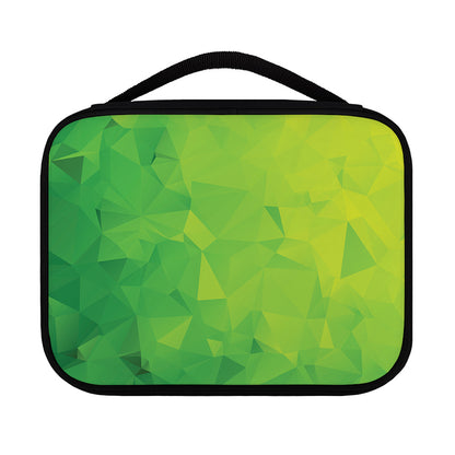 Lime Green Polygonal Geometric Print Classic Bible Case