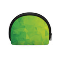 Lime Green Polygonal Geometric Print Coin Purse