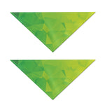 Lime Green Polygonal Geometric Print Dog Bandana