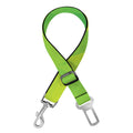 Lime Green Polygonal Geometric Print Dog Seat Belt
