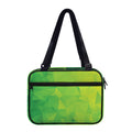 Lime Green Polygonal Geometric Print Double Strap Bible Bag