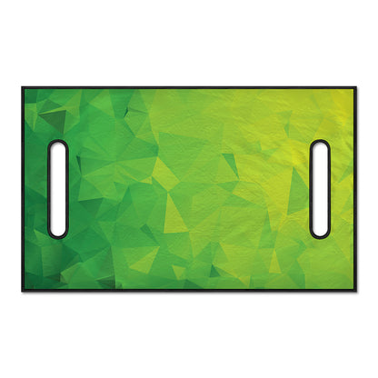 Lime Green Polygonal Geometric Print Golf Cart Seat Cover