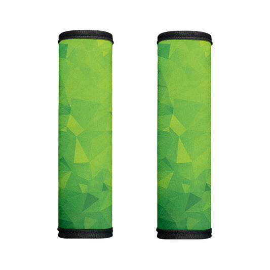 Lime Green Polygonal Geometric Print Handle Covers