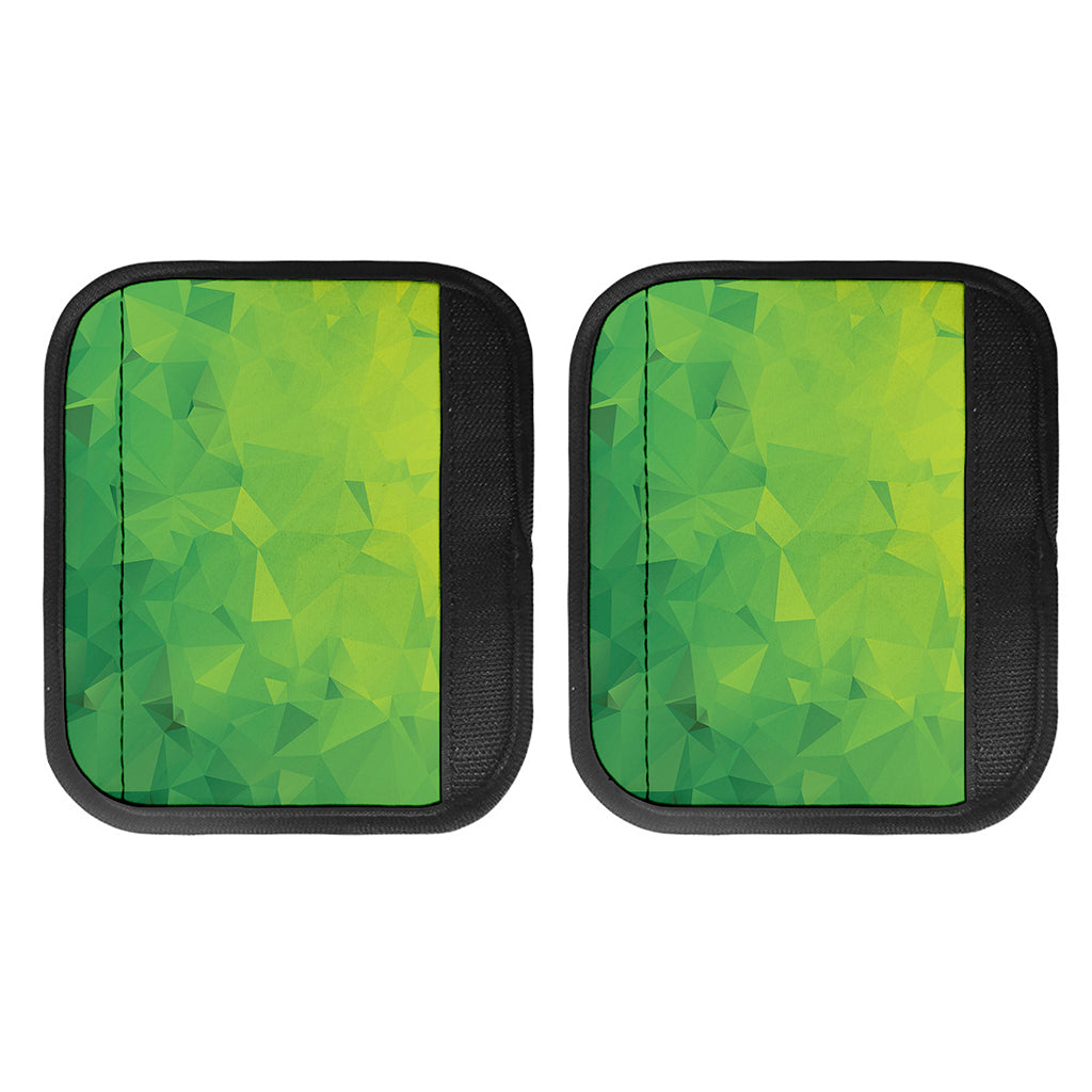 Lime Green Polygonal Geometric Print Handle Covers
