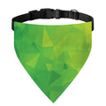 Lime Green Polygonal Geometric Print Over The Collar Dog Bandana