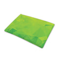 Lime Green Polygonal Geometric Print Pet Cooling Mat Cover
