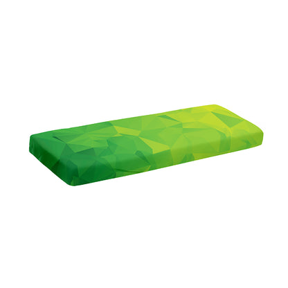 Lime Green Polygonal Geometric Print Piano Keyboard Cover