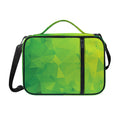 Lime Green Polygonal Geometric Print Shoulder Strap Bible Bag
