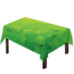 Lime Green Polygonal Geometric Print Tablecloth
