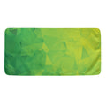 Lime Green Polygonal Geometric Print Towel