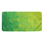 Lime Green Polygonal Geometric Print Towel